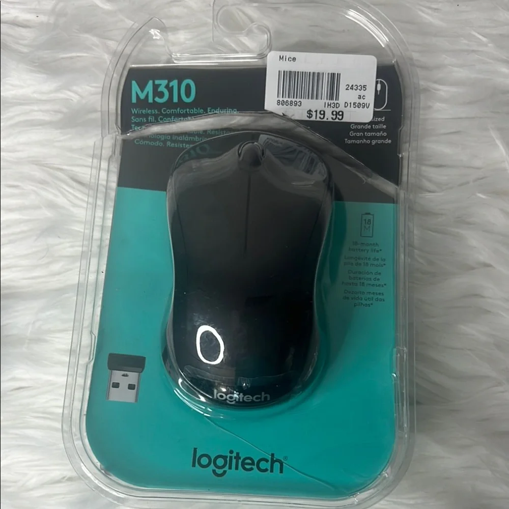 Logitech M310 Wireless Mouse - Black